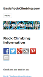 Mobile Screenshot of basicrockclimbing.com