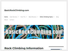 Tablet Screenshot of basicrockclimbing.com